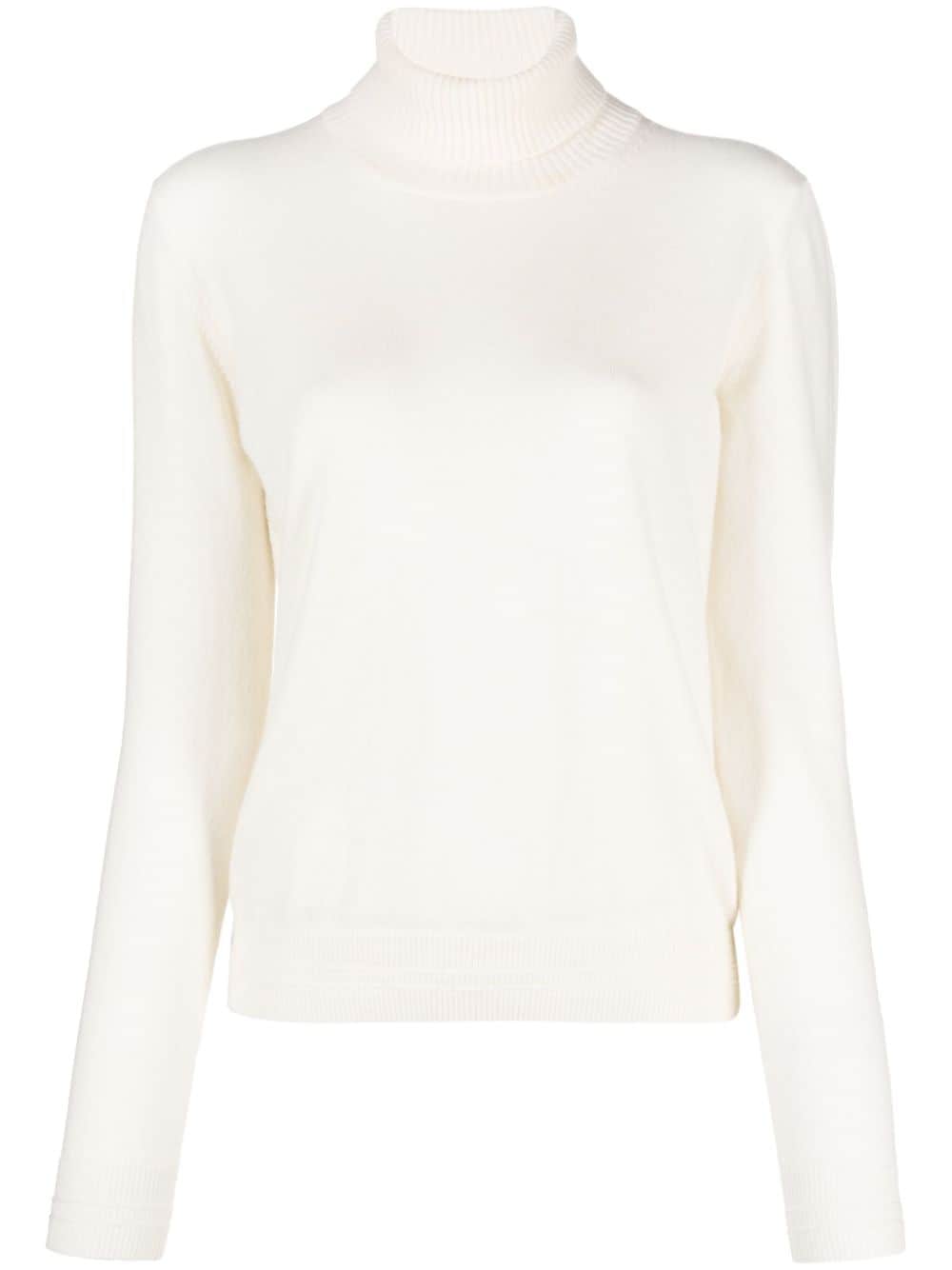 There Was One Roll-neck Cashmere Jumper In Neutrals