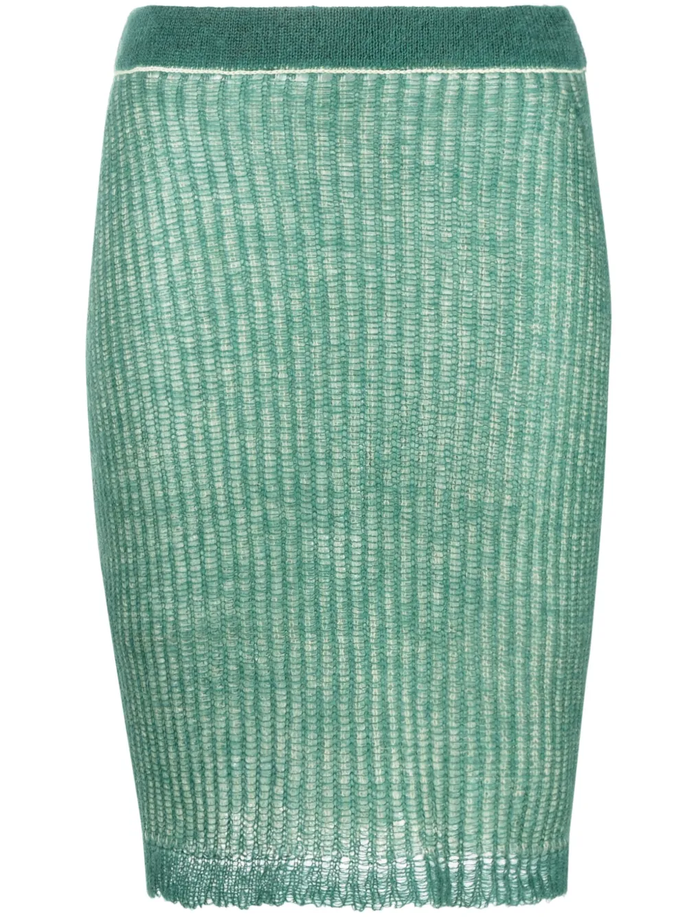 There Was One jersey-knit pencil midi skirt