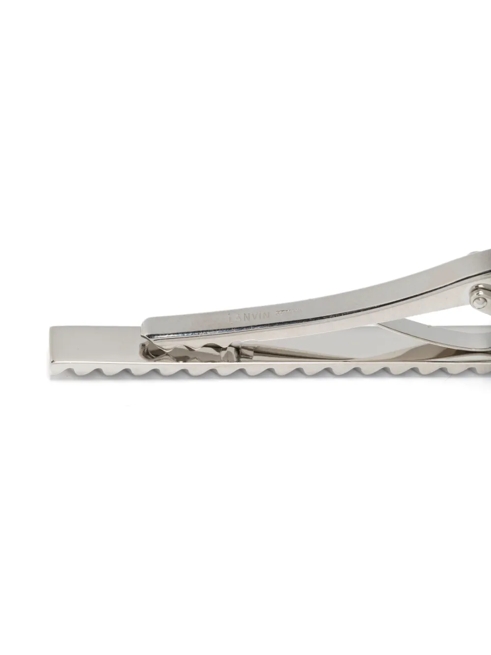 Lanvin embossed-pattern tie clip - Zilver