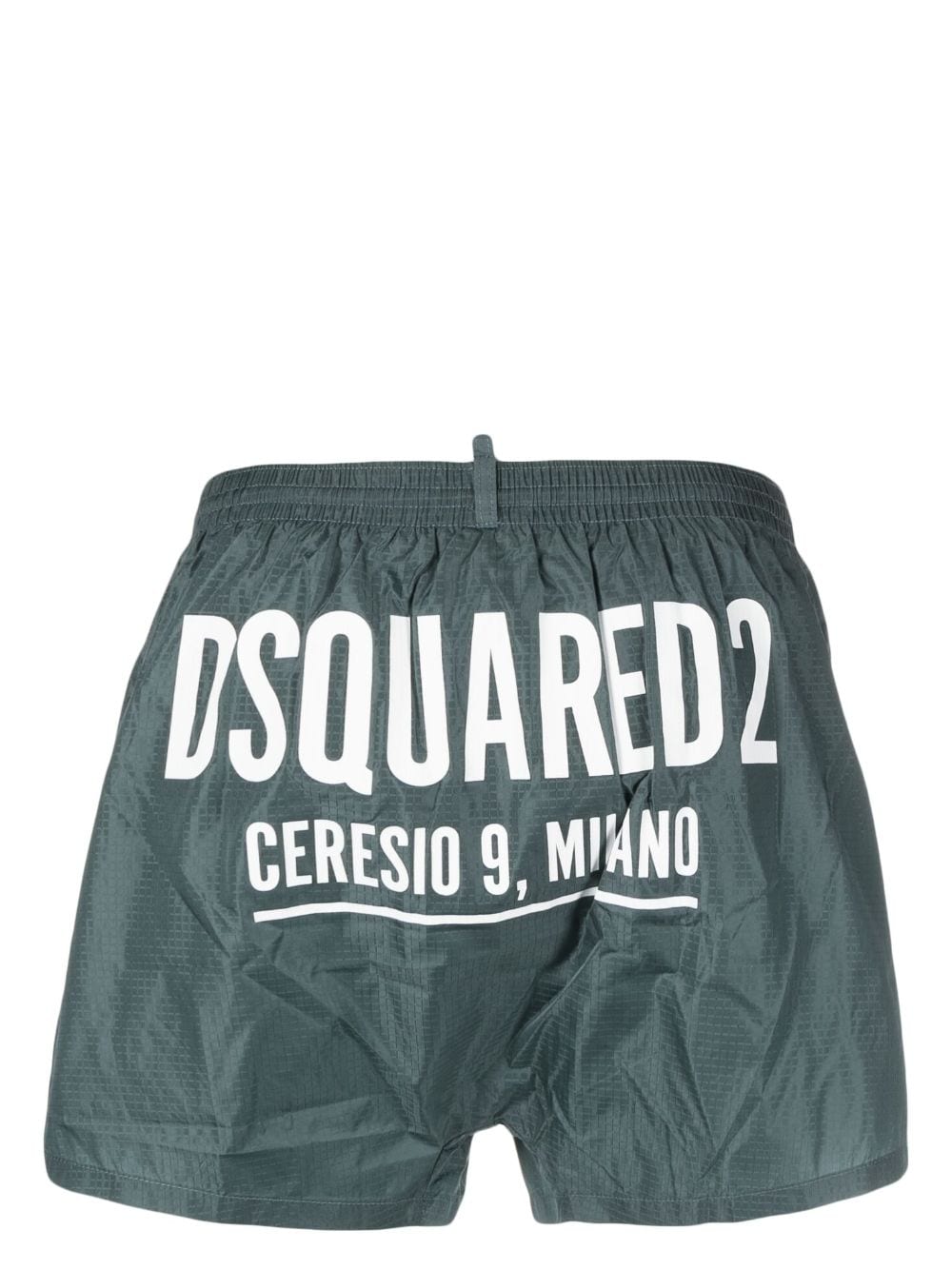 Shop Dsquared2 Logo-print Swim Shorts In Grün