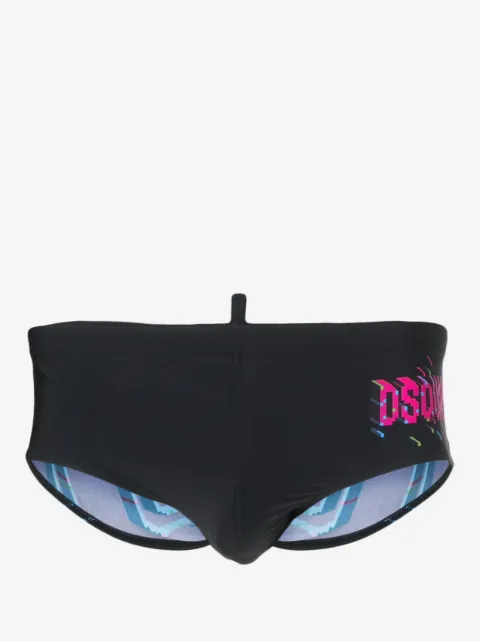 DSQUARED2 short de bain à imprimé Icon