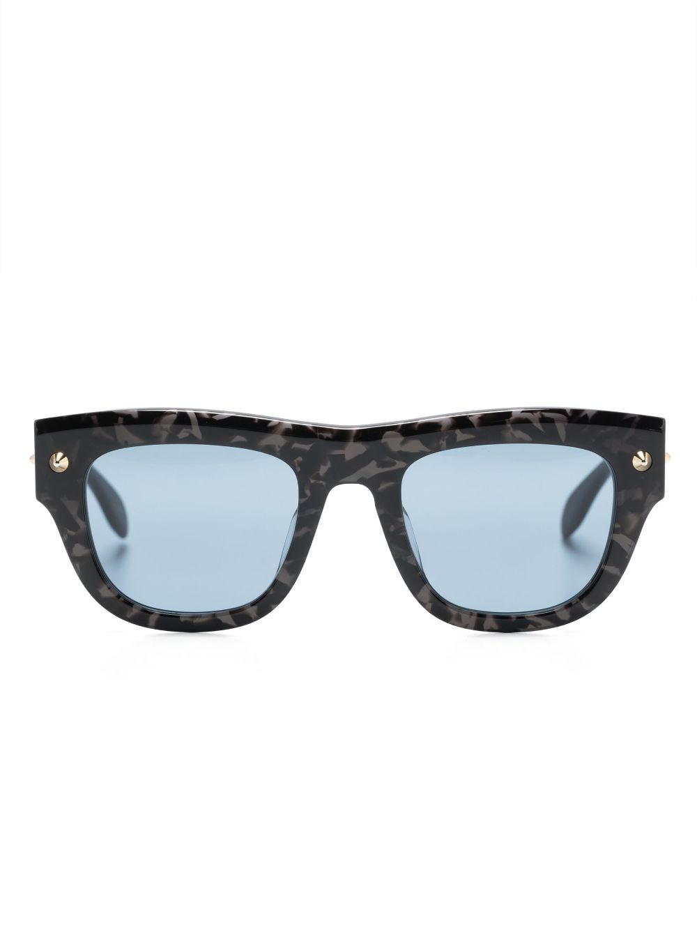 Alexander Mcqueen Tinted Tortoiseshell Sunglasses In Black