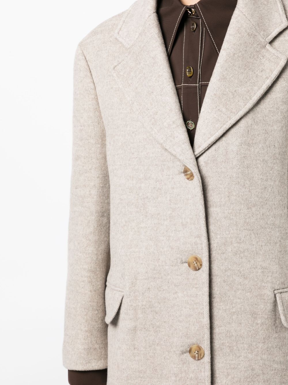 Shop Rejina Pyo Kara Wool-blend Coat In Brown