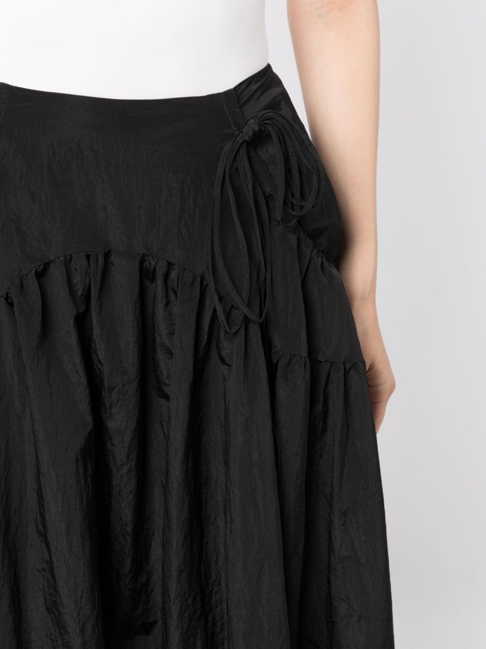 Shop Rejina Pyo Anika Pleated Midi Skirt In Black