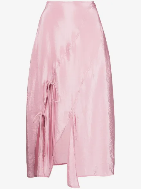 Rejina Pyo Joey draped midi skirt