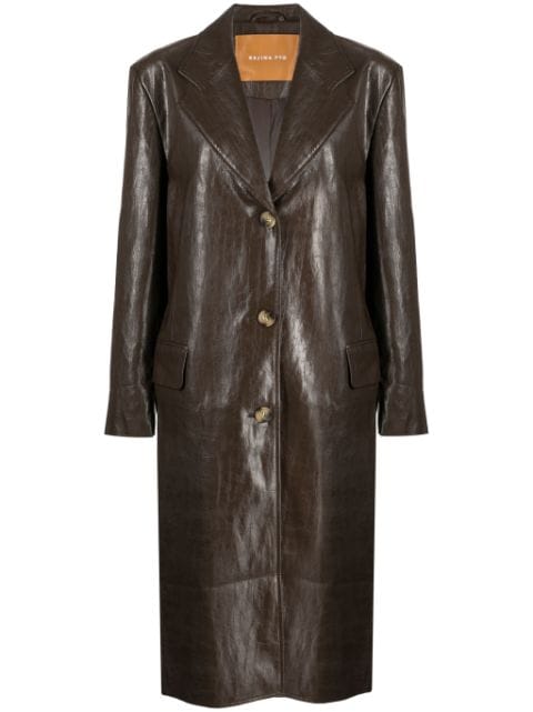 Rejina Pyo Kara faux-leather coat