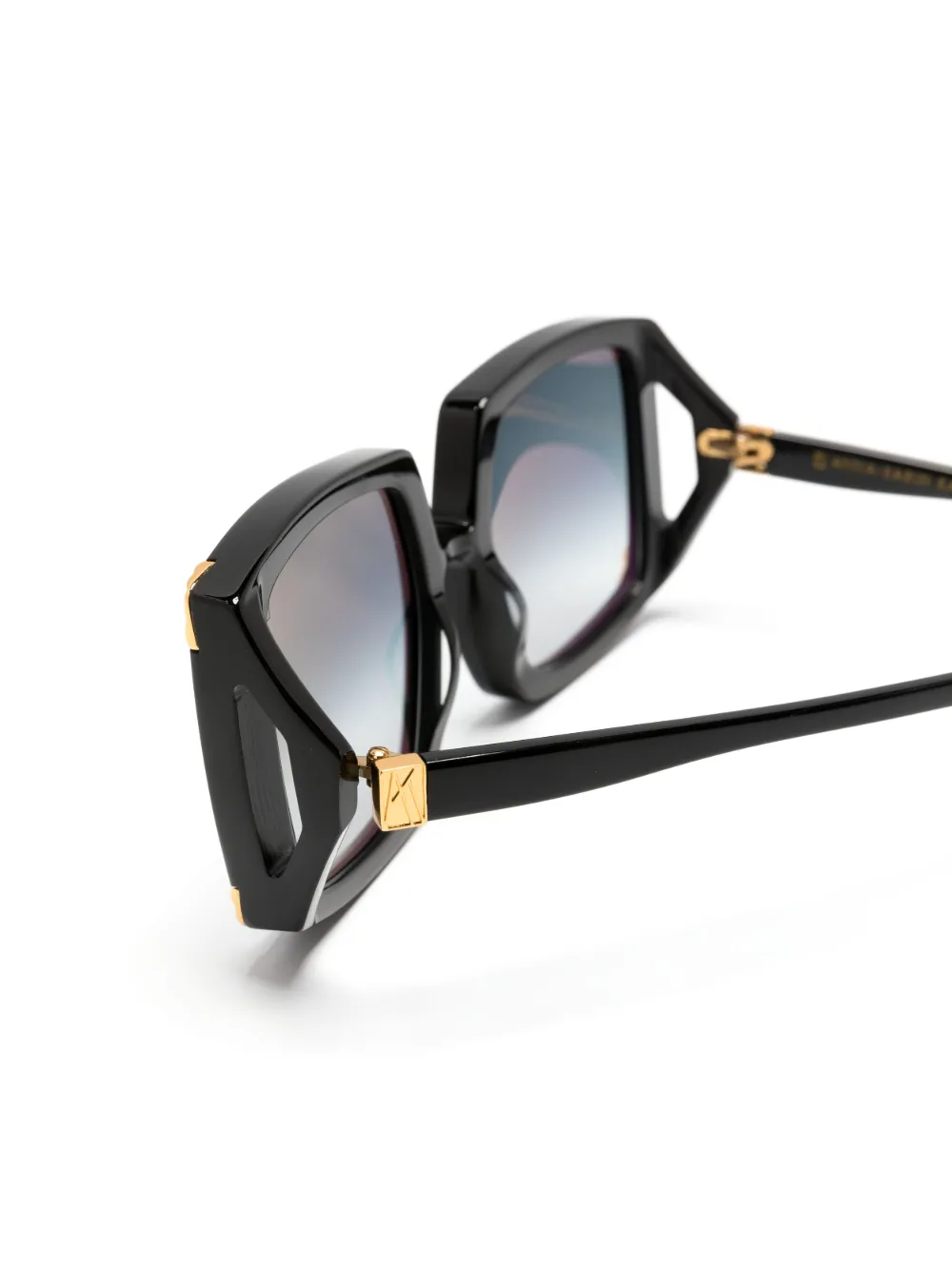 Anna-karin Karlsson Strawberry Moon Oversize-frame Sunglasses In Black