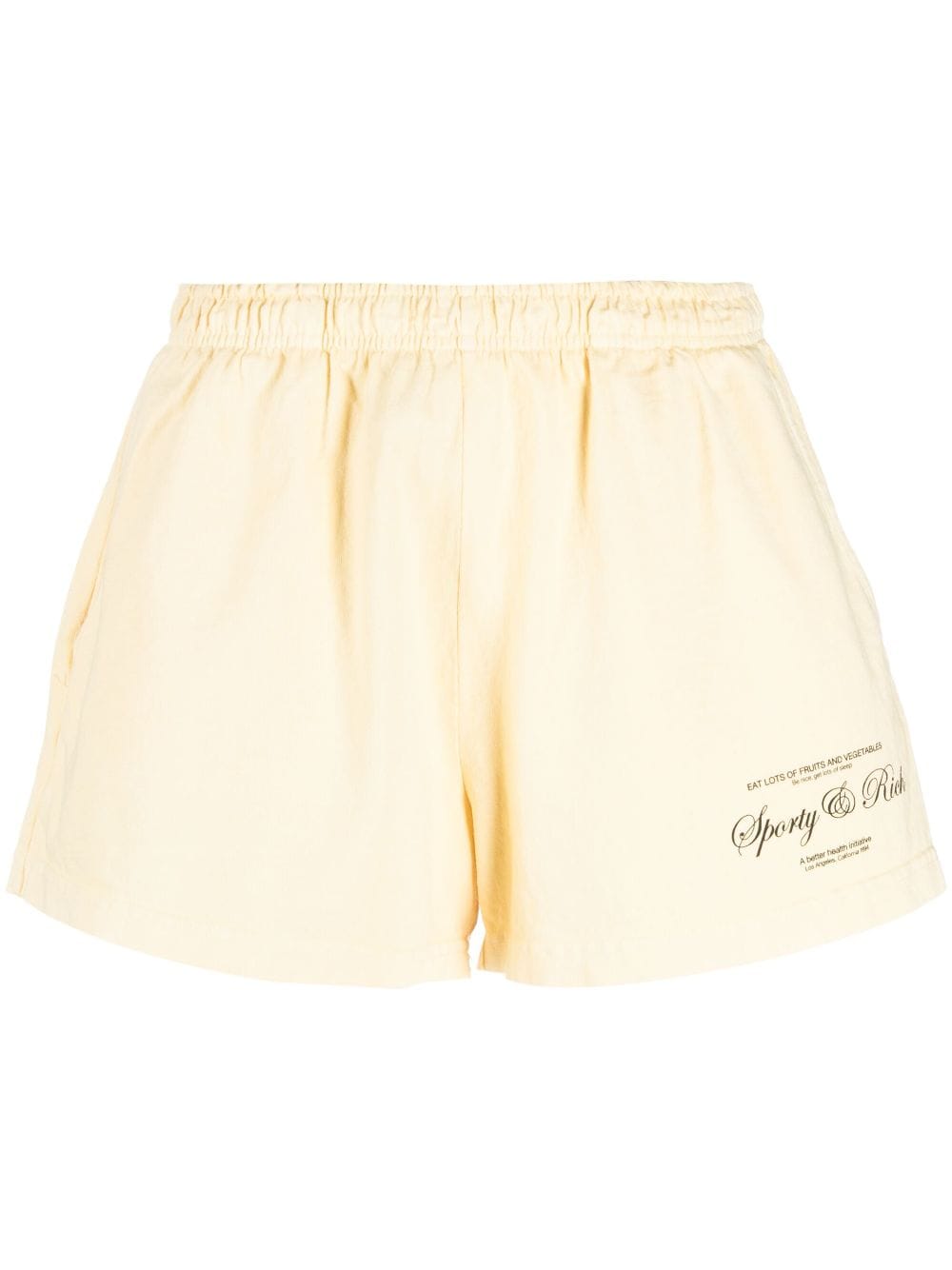 logo-print cotton mini shorts