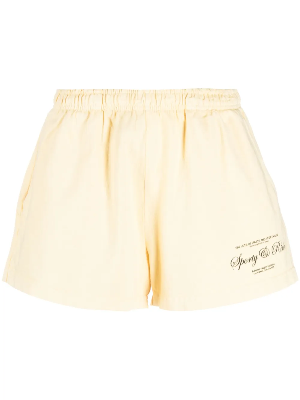 logo-print cotton mini shorts