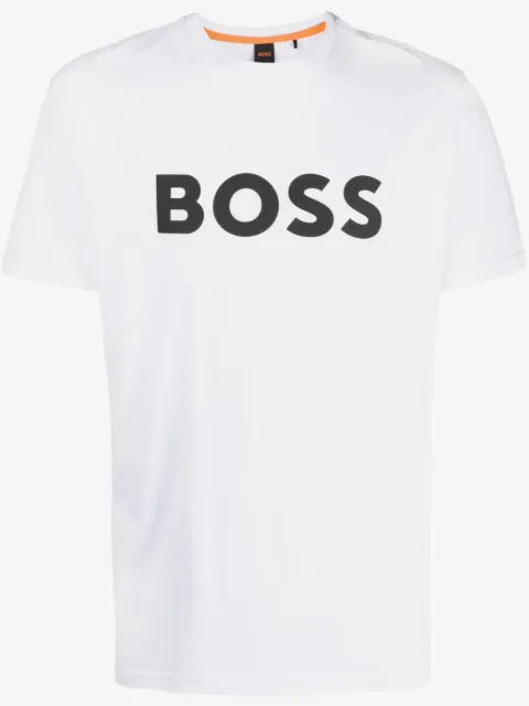 BOSS playera con logo estampado grande
