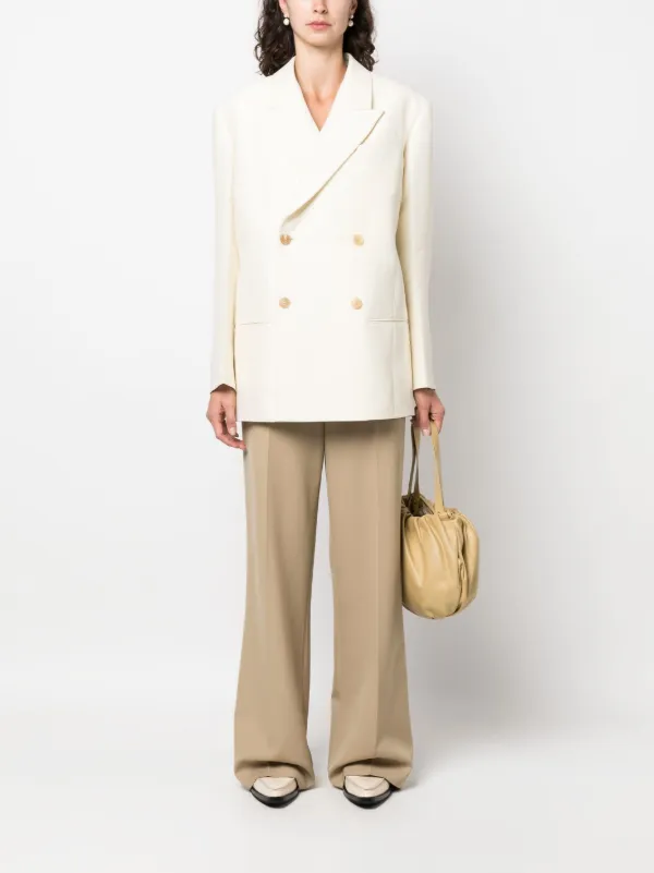 ジャケット THE ROW COSIMA DOUBLE-BREASTED WOOL AND SILK JACKET THE ROW Cosima oversized double-breasted wool and silk-blend