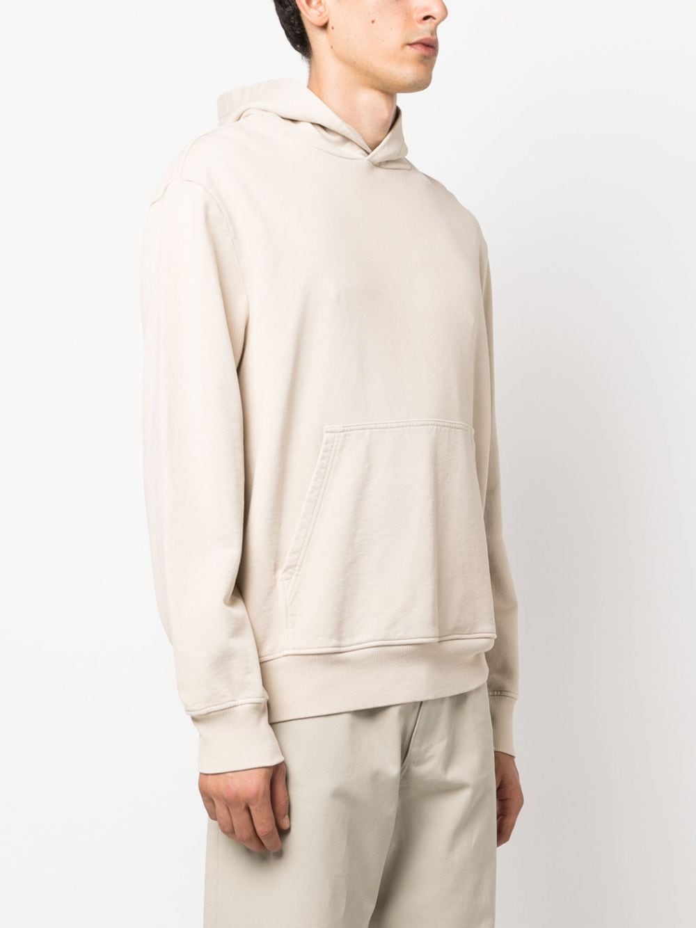 Shop There Was One Cotton-jersey Hoodie In Neutrals