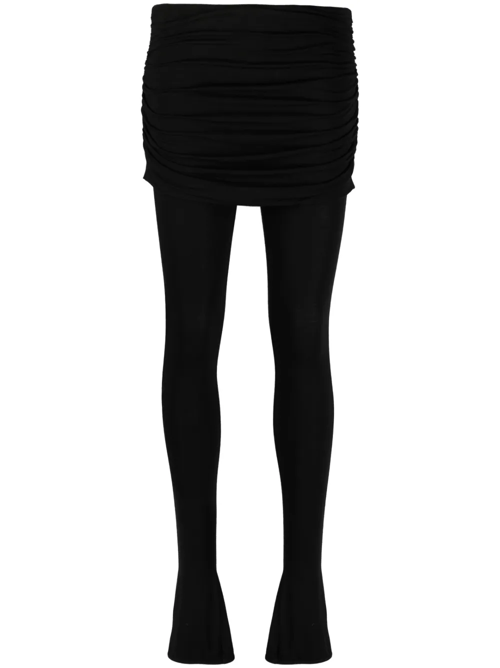 Blumarine pantalon à jupe superposée - Noir Top Merken Winkel