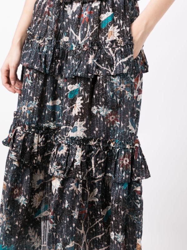 Ulla Johnson Josette graphic-print Midi Skirt - Farfetch