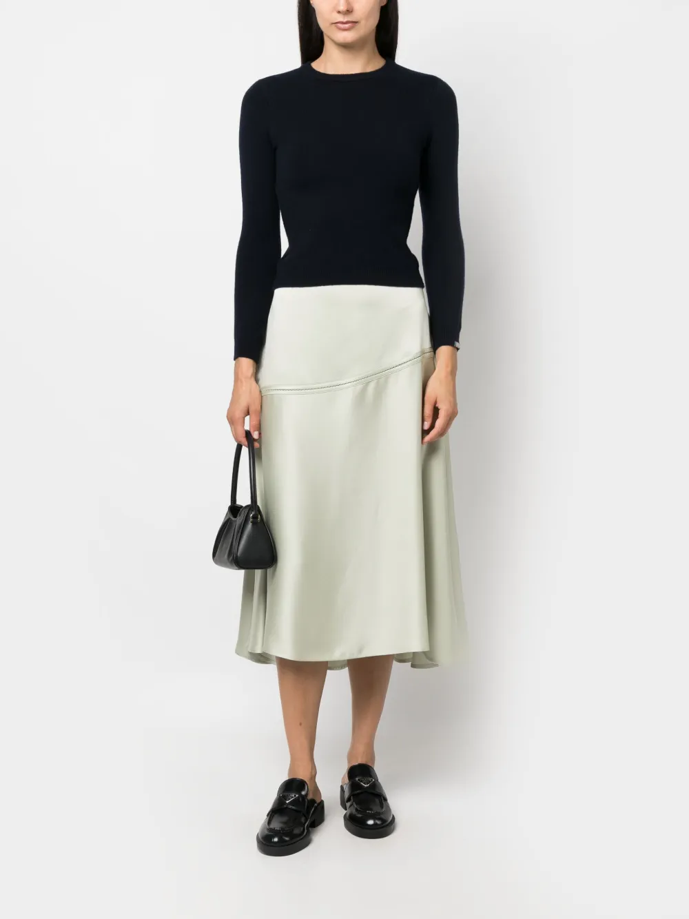 extreme cashmere crew-neck ribbed-knit jumper - Blauw