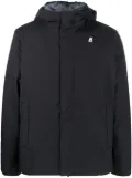 K-Way logo-patch padded-design jacket - Black