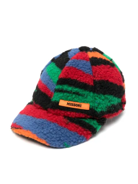 Missoni Kids logo-patch fleece cap