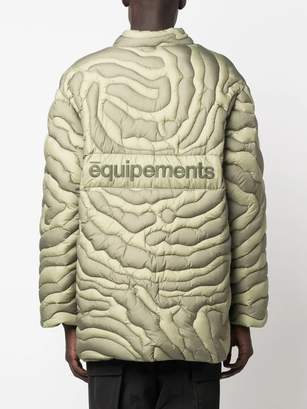Moncler X Salehe Bembury Peano Down Jacket In Green