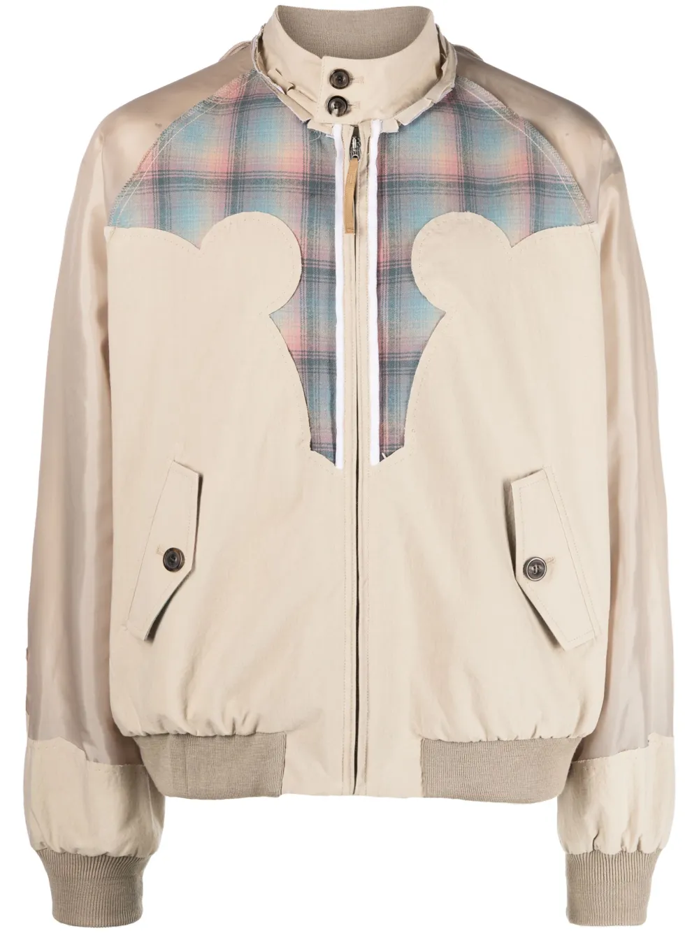 x Pendleton yoke-detail bomber jacket