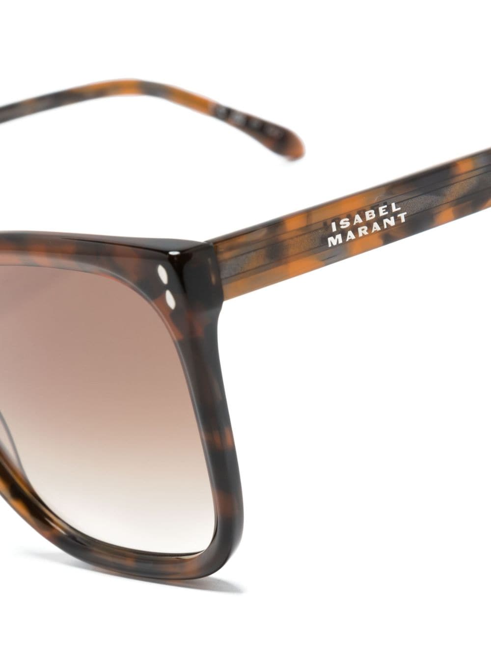 Shop Isabel Marant Eyewear Thea Rectangle-frame Sunglasses In 褐色