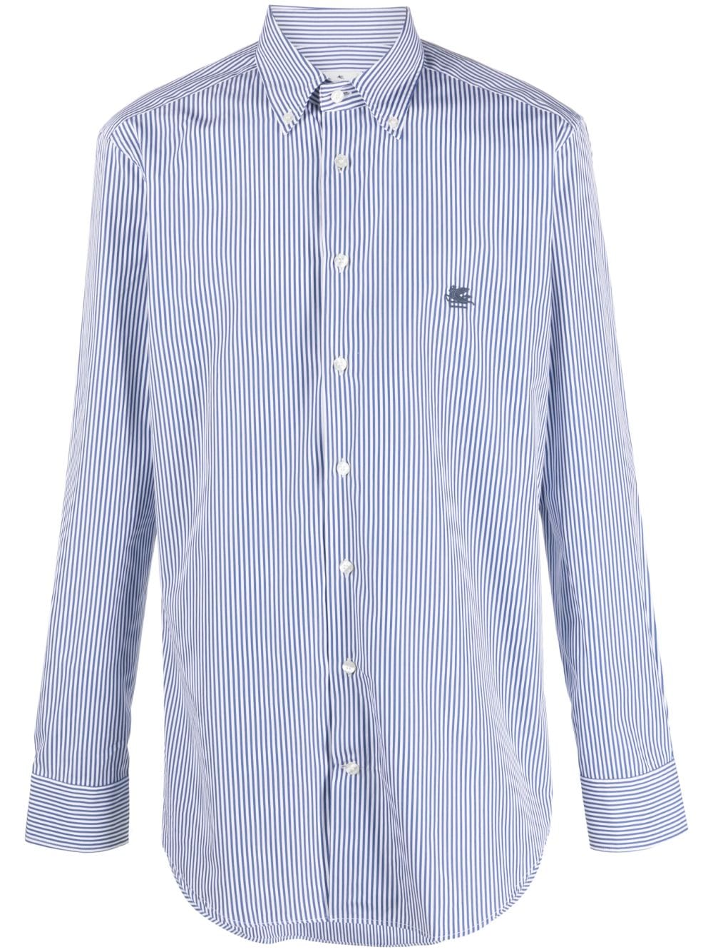 ETRO chemise à motif Pegaso en coton - Bleu