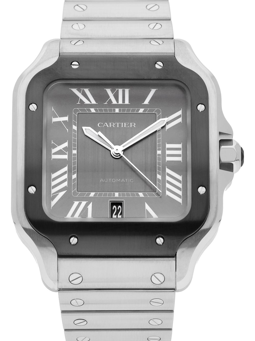 Cartier 2023 ongedragen Santos de Cartier horloge - Zilver