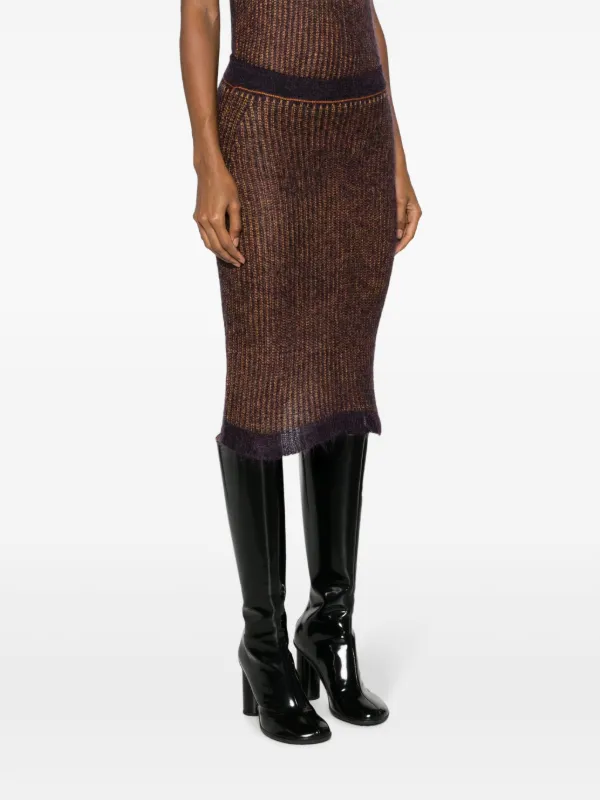 There Was One jersey knit Pencil Midi Skirt Farfetch