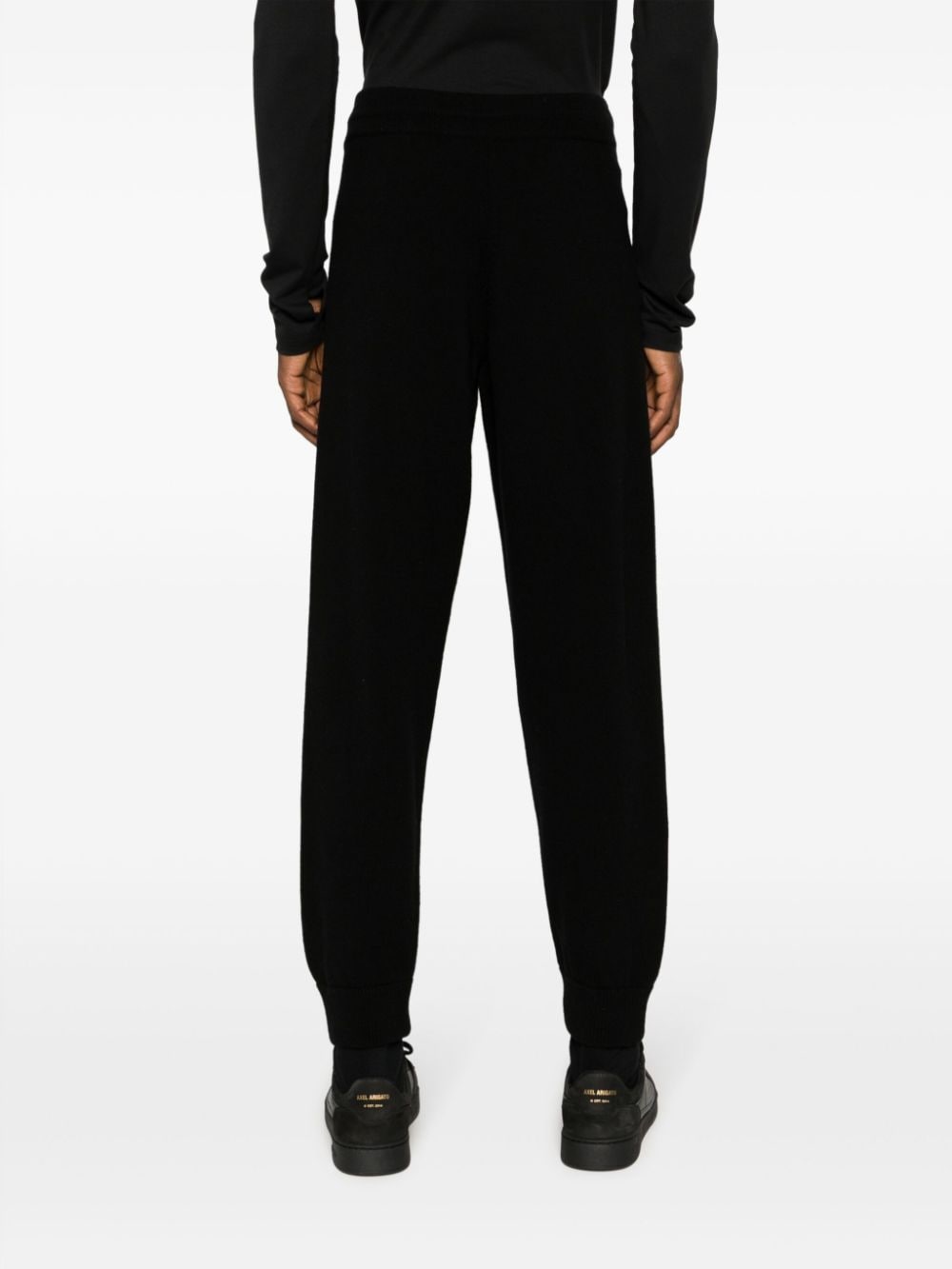 Shop There Was One Drawstring Knit Track Pants In Black