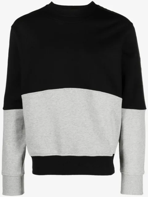 Versace Jeans Couture logo-tape colour-block sweatshirt
