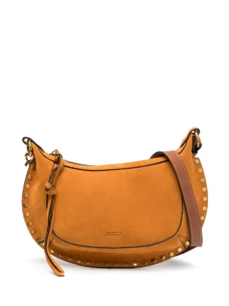 ISABEL MARANT Oskan Moon スエードショルダーバッグ | ブラウン 