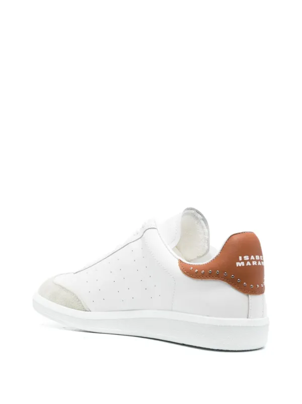 ISABEL MARANT Bryce Leather Sneakers | White | FARFETCH