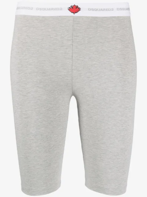 DSQUARED2 logo-waistband cotton shorts