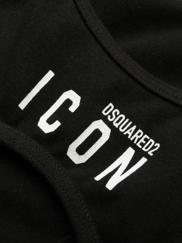 DSQUARED2 Be Icon cut-out Sports Bra | Black | FARFETCH