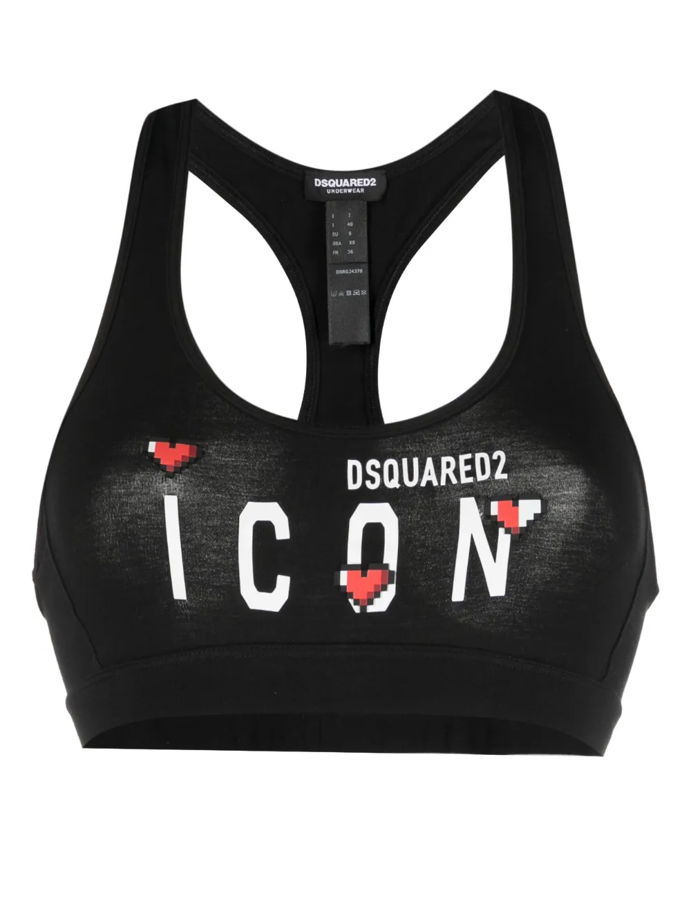 DSQUARED2 BH mit Print | Schwarz | Image 1