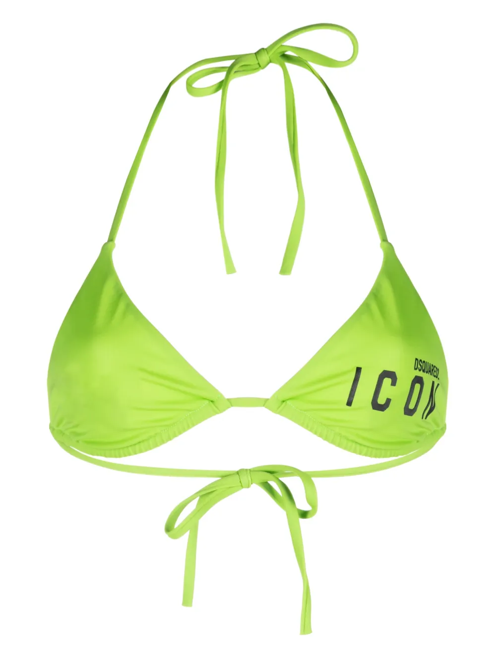 DSQUARED2 Be Icon Triangle Bikini Top Green FARFETCH