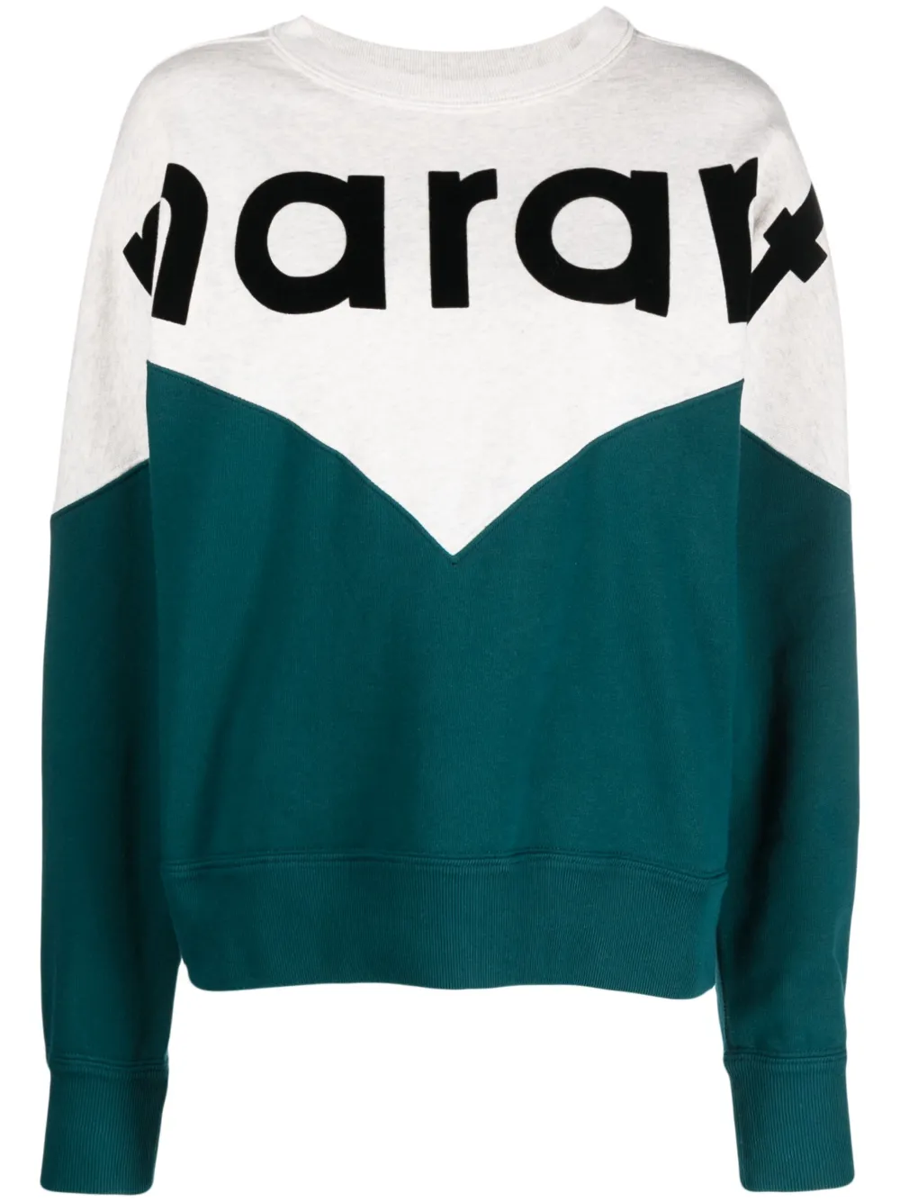 marant étoile sweat à logo imprimé - vert