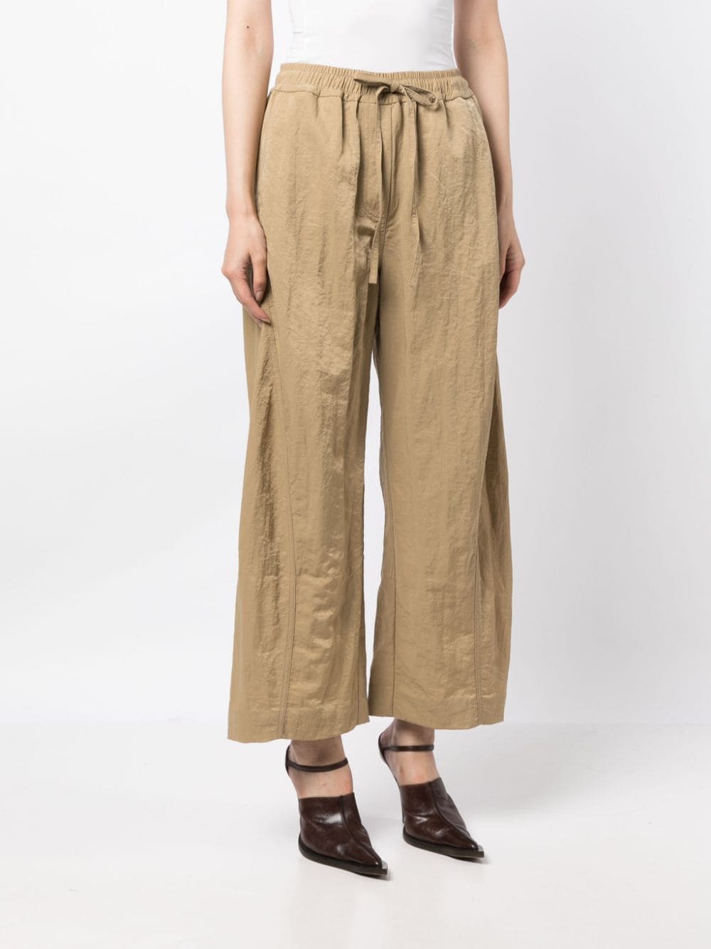 Shop Rejina Pyo Una Wide-leg Trousers In Neutrals