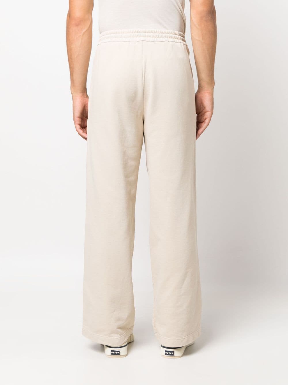 Shop There Was One Drawstring Fleece Track Pants In Neutrals