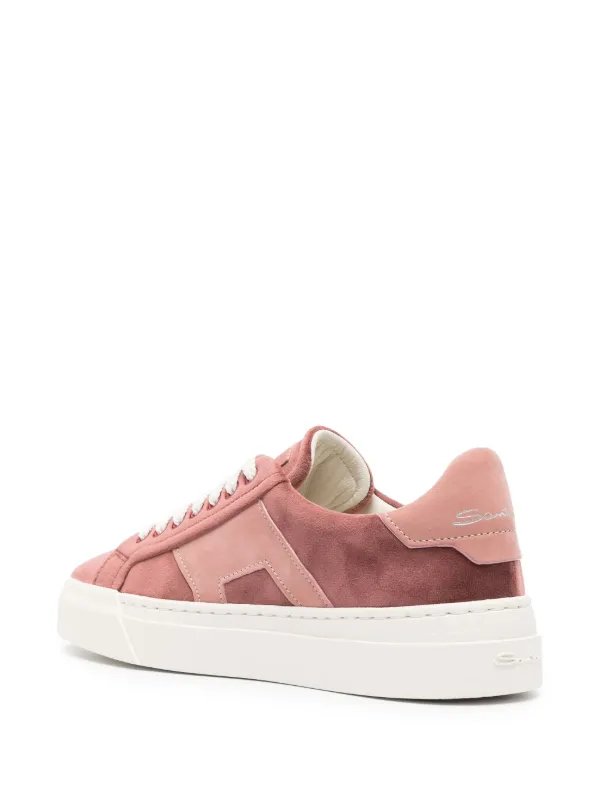 【SANTONI】レディース ピンク スエード スニーカー Santoni スエードスニーカー | ピンク | FARFETCH JP