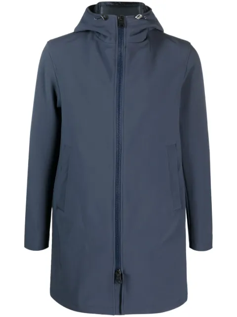 Herno drawstring-hood zipped parka