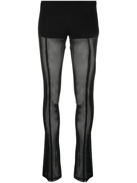 Blumarine low-rise semi-sheer trousers 