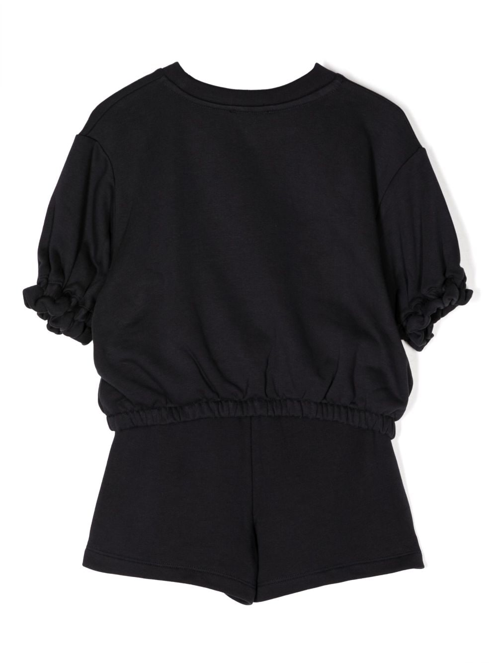 Shop Emporio Armani Logo-print Jersey-fleece Shorts Set In Blue