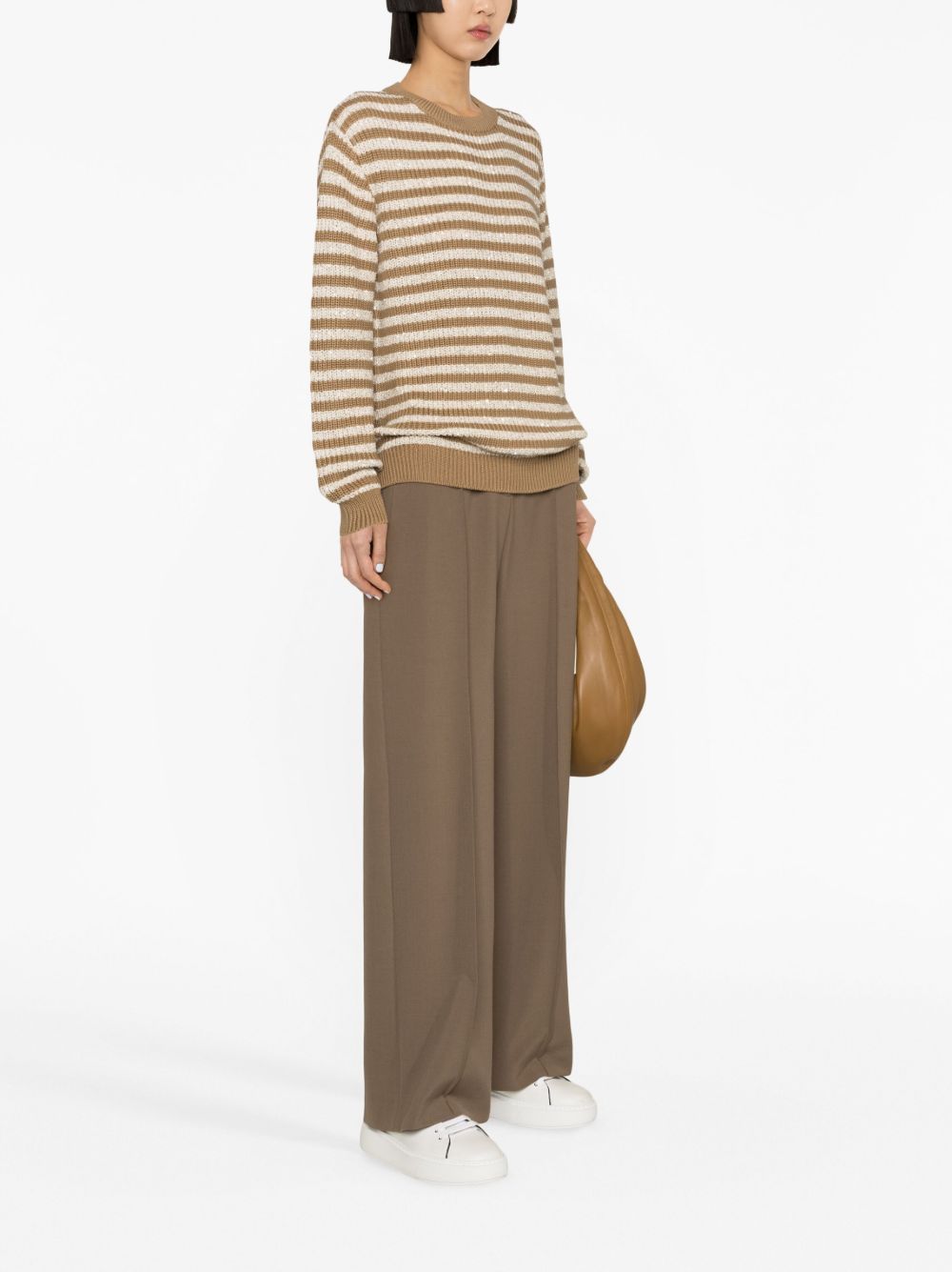 How to shop online Brunello Cucinelli striped knitted jumper Women