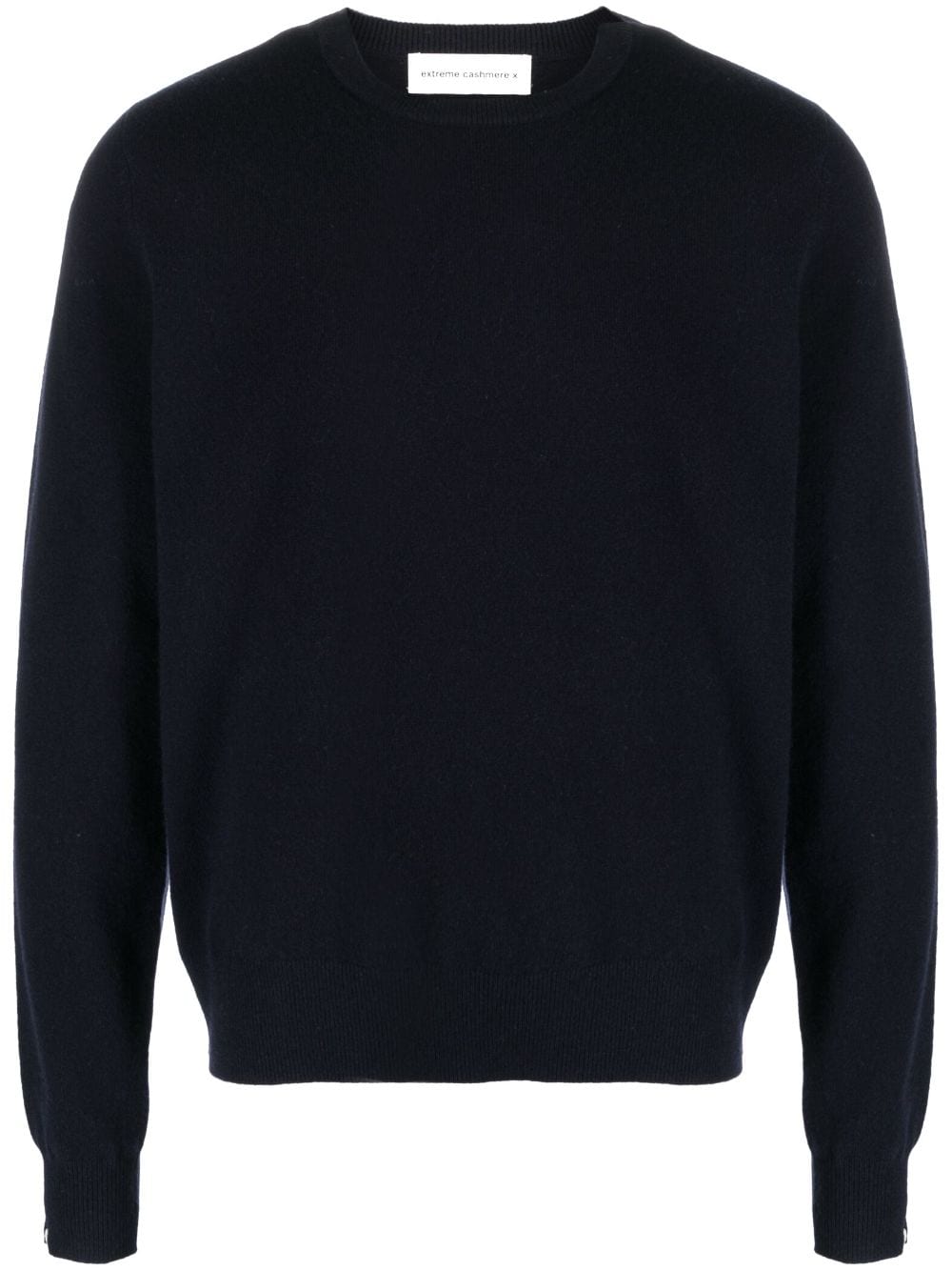 Shop Extreme Cashmere N36 Long-sleeved Knitted Jumper In Blue