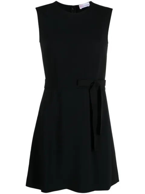 RED Valentino bow-embellished crepe minidress