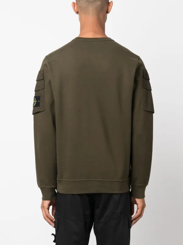 Stone island discount dark green sweatshirt