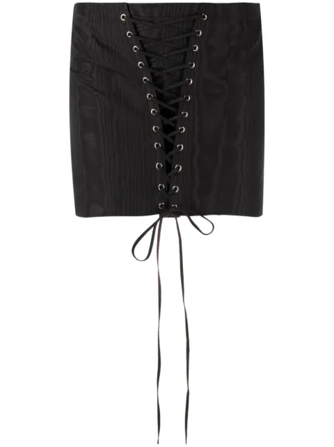 Alessandra Rich lace-up mini skirt