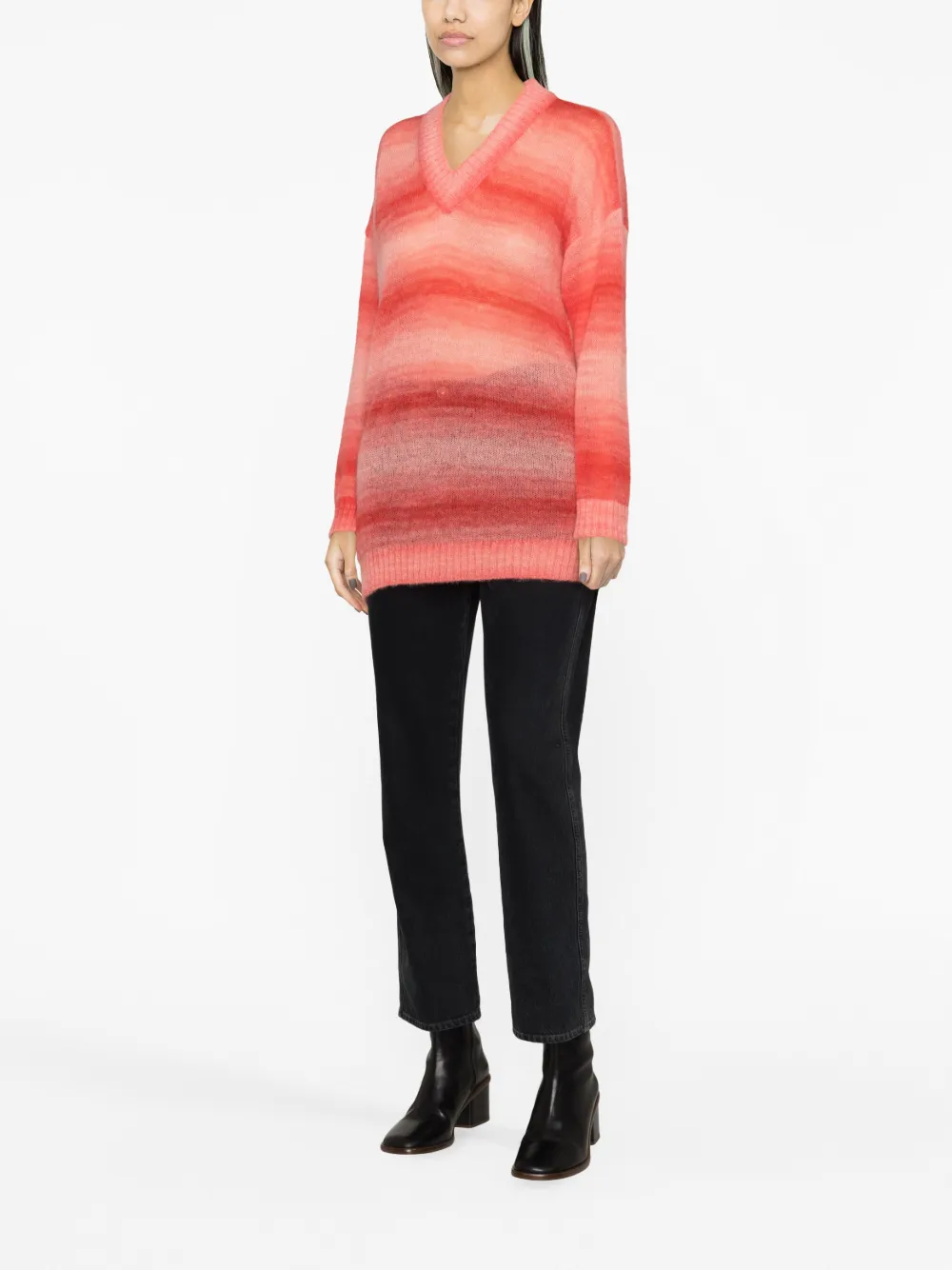  Missoni Gradient Striped Knitted Jumper - Pink 