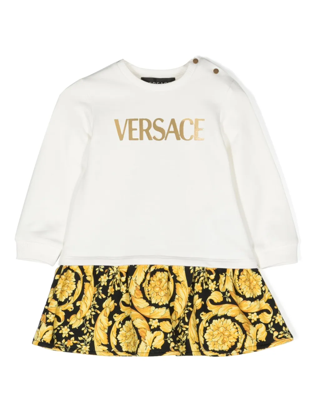 Versace Kids sweat à imprimé baroque - Blanc Top Merken Winkel