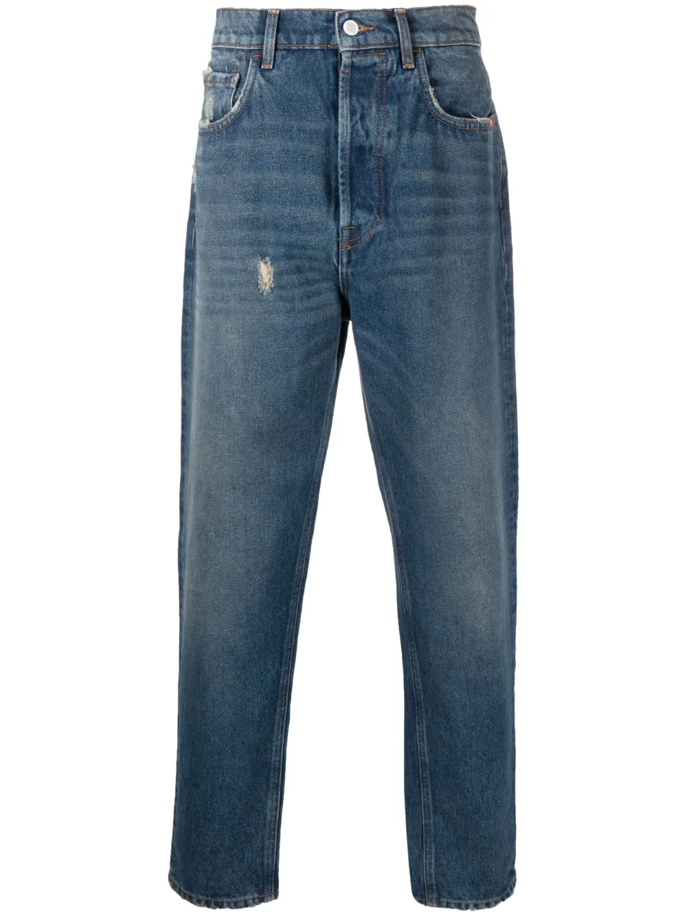 AMISH low-rise cotton tapered jeans | Blue | Image 1